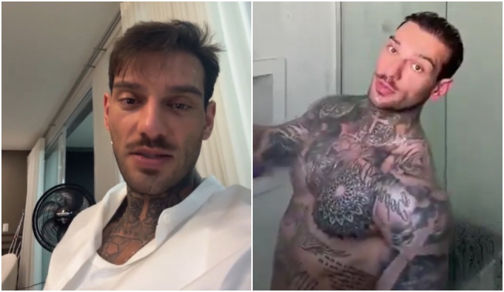 Lucas Lucco mostra o pênis em vídeo tomando banho, apaga post e diz ‘foi mal’