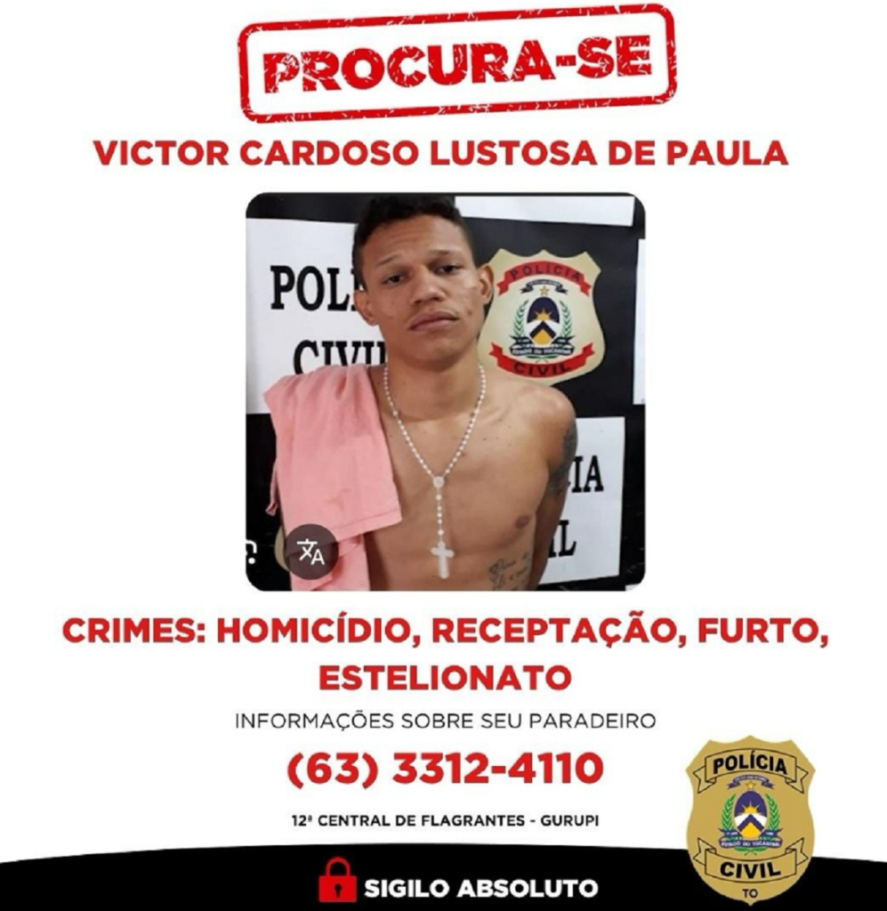Detento que escapou de viatura durante transporte para hospital se apresenta à polícia
