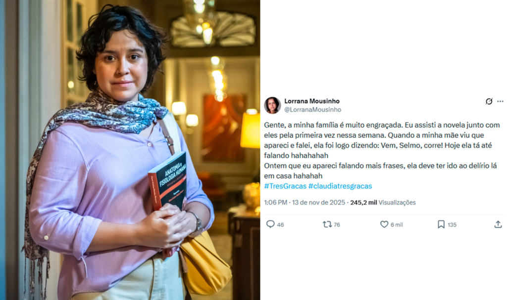 Os tuiteiros de ‘Três Graças’: como o elenco está transformando X em extensão da novela